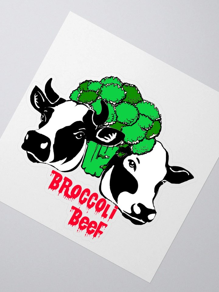 Broccoli Beef Retro Sticker product image (2)