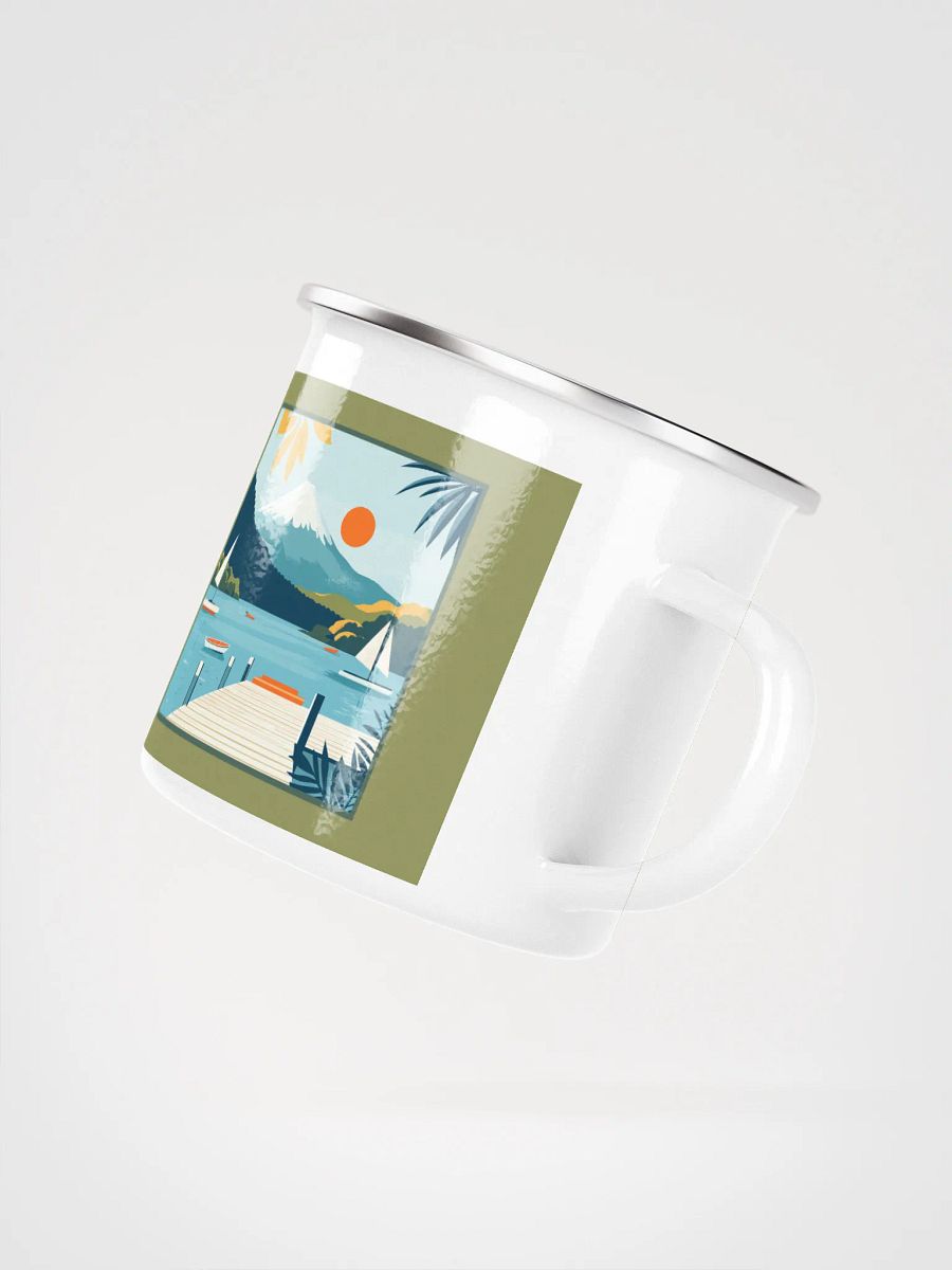 Deep Lake Kiss County Enamel Mug product image (3)