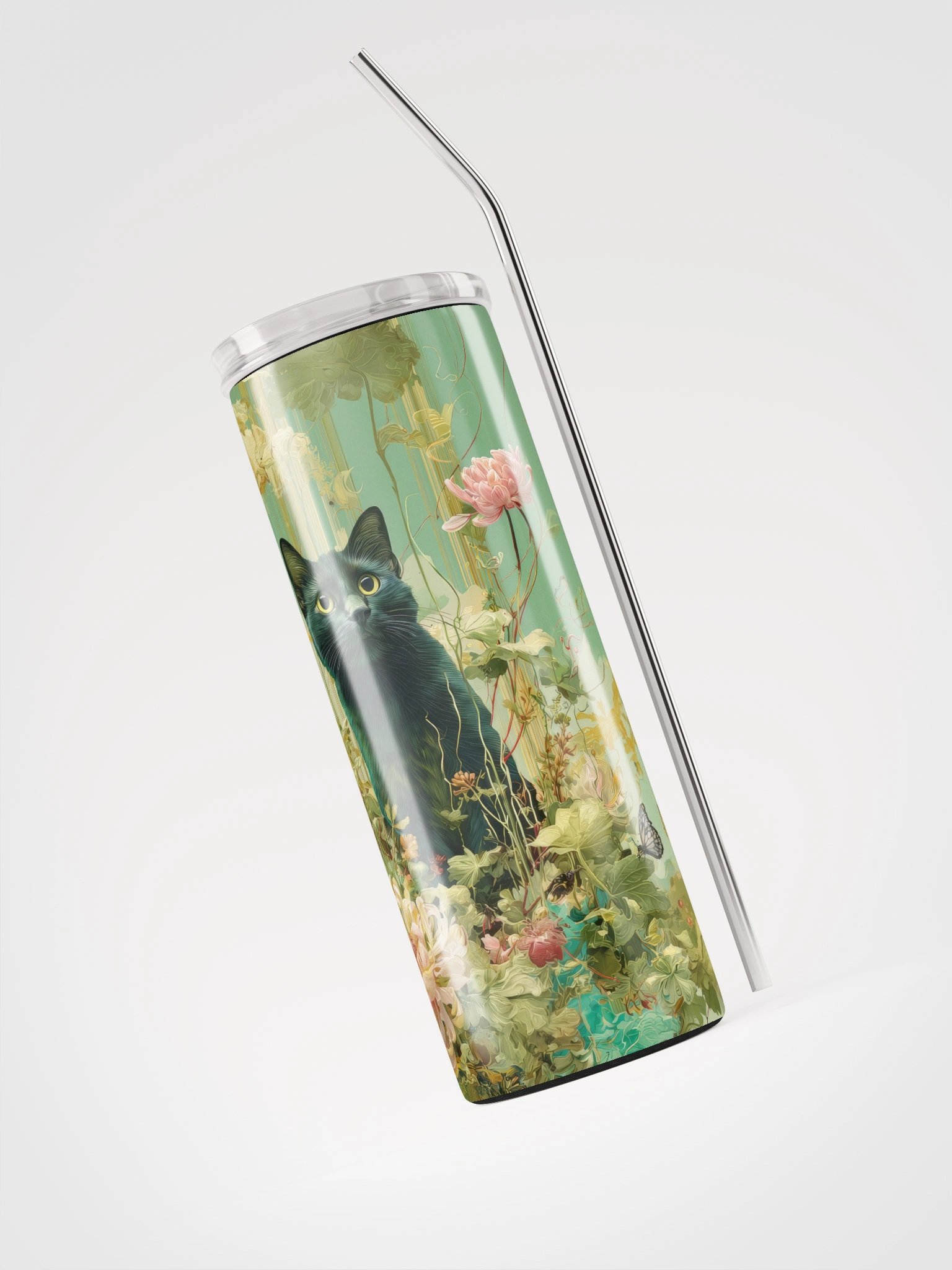 Kitty in Wonderland Stainless Steel Tumbler product image (3)