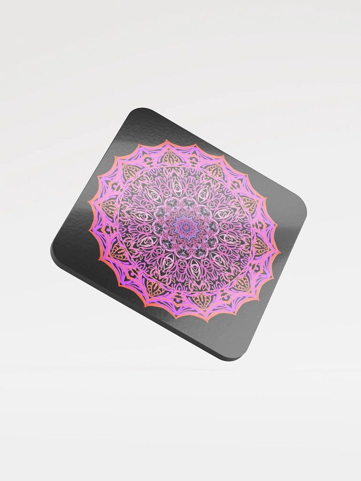 Radiant Mandala Cork Coaster product image (1)
