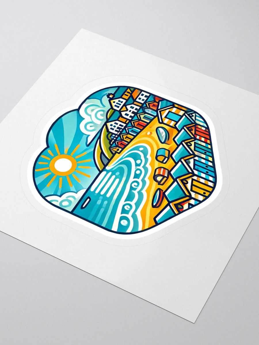 Sunset Coastline Kiss Cut Stickers product image (3)