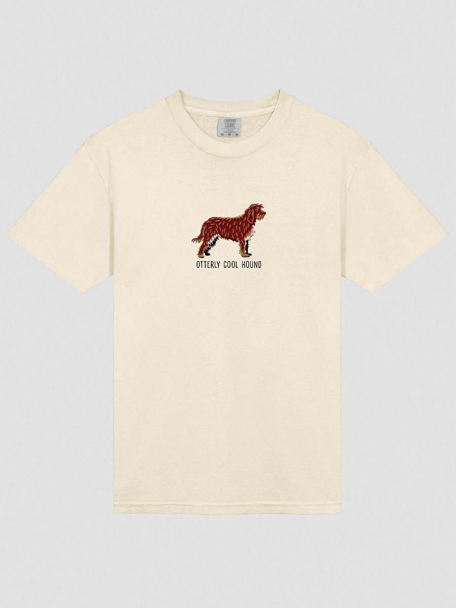 Otterly Cool Hound T-Shirt(Embroidered) of an Otterhound(Chocolate) product image (16)