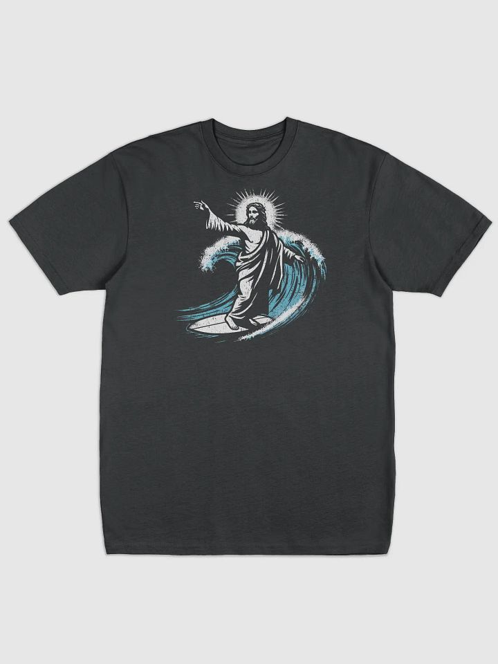 Rising Wave Surfer Jesus Mens Tee product image (1)