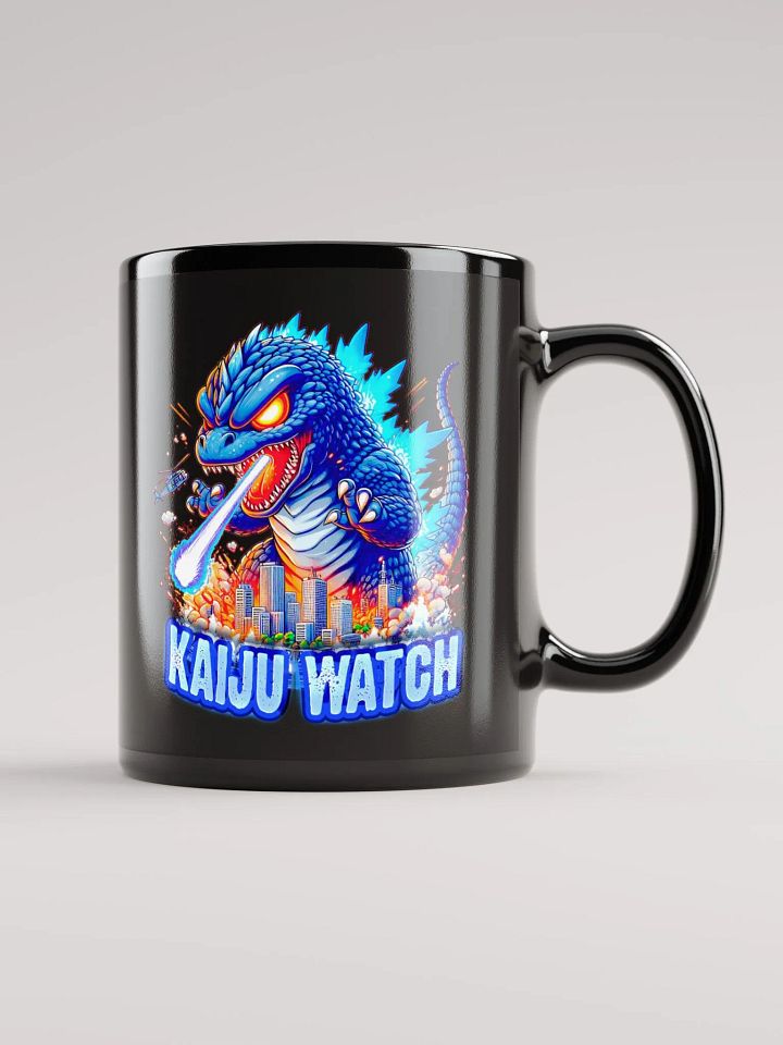 Kaiju Chaos Black Glossy Mug product image (2)