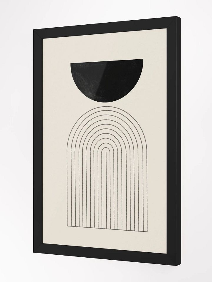 Minimalist Arch Framed Poster | Modern Elegance with Clean Lines & Neutral Tones product image (2)