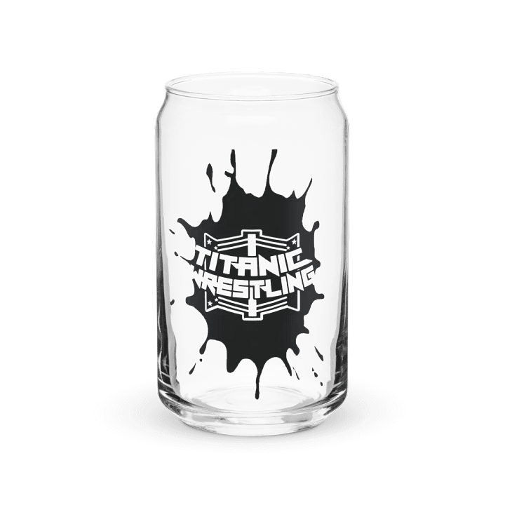 Black Splatt Can Shaped Glass product image (1)