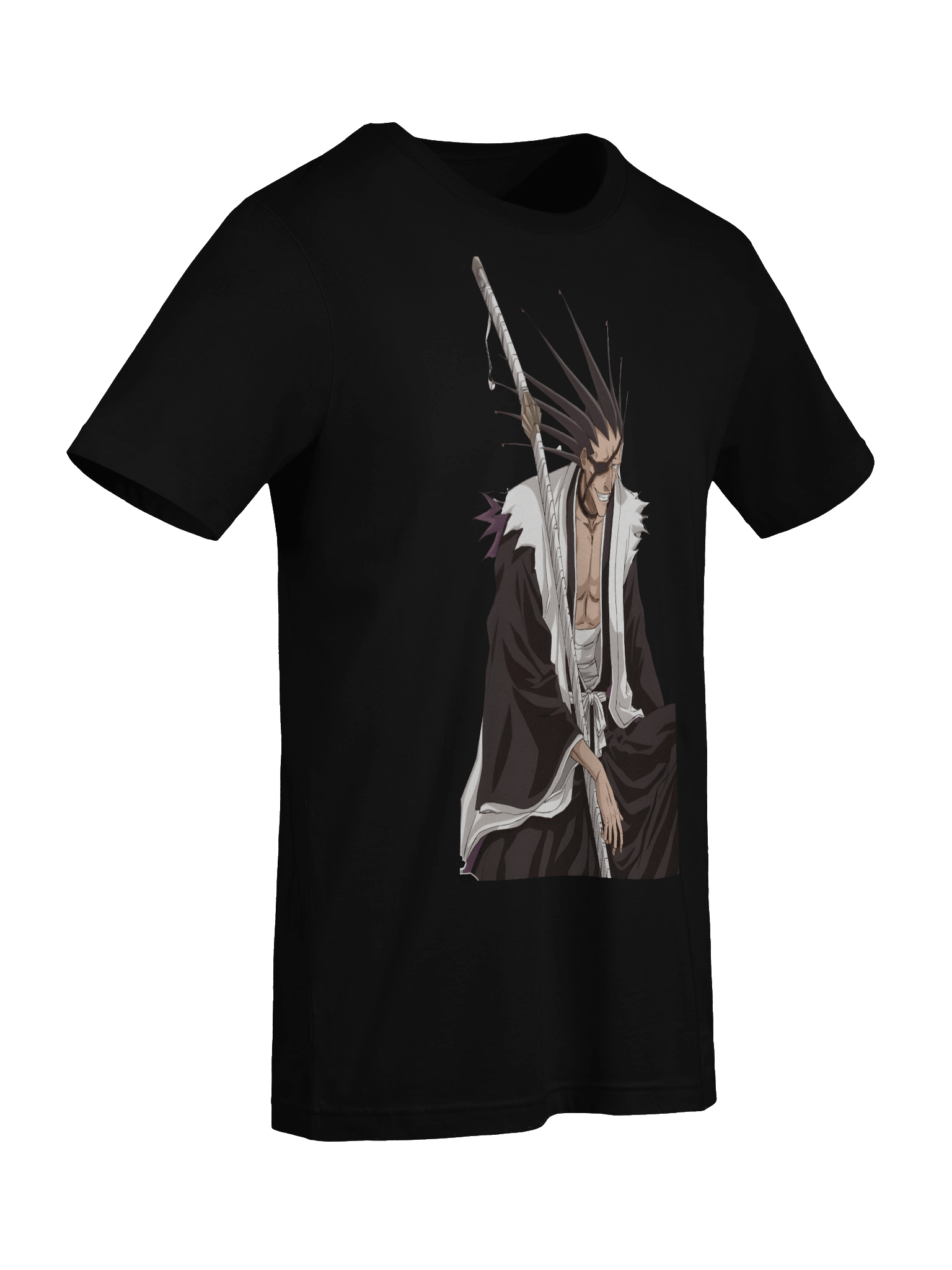 Kenpachi Zaraki Bleach T-Shirt – Kenpachi Sitting with His Sword Anime Tee product image (74)