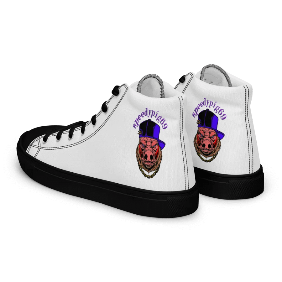 Women`s Beardlympics High Top Canvas Shoes product image (6)
