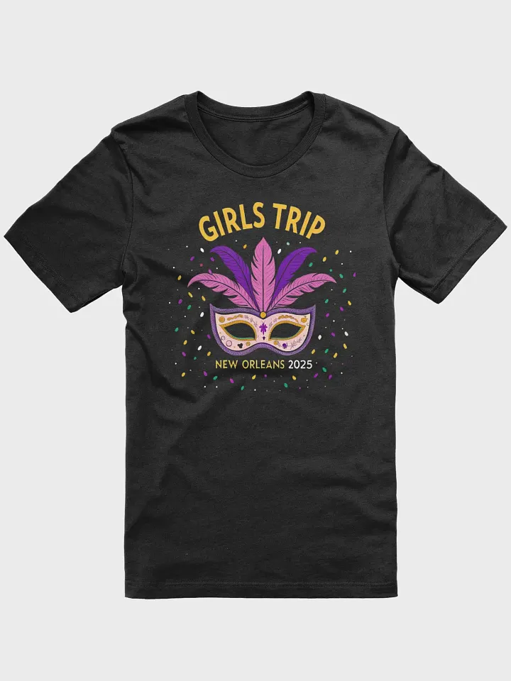 Mardi Gras Unisex Tee, Girls Trip New Orleans 2025 Shirt, Carnival Graphic Top, Festival Tee, Louisiana Souvenir Tee product image (1)