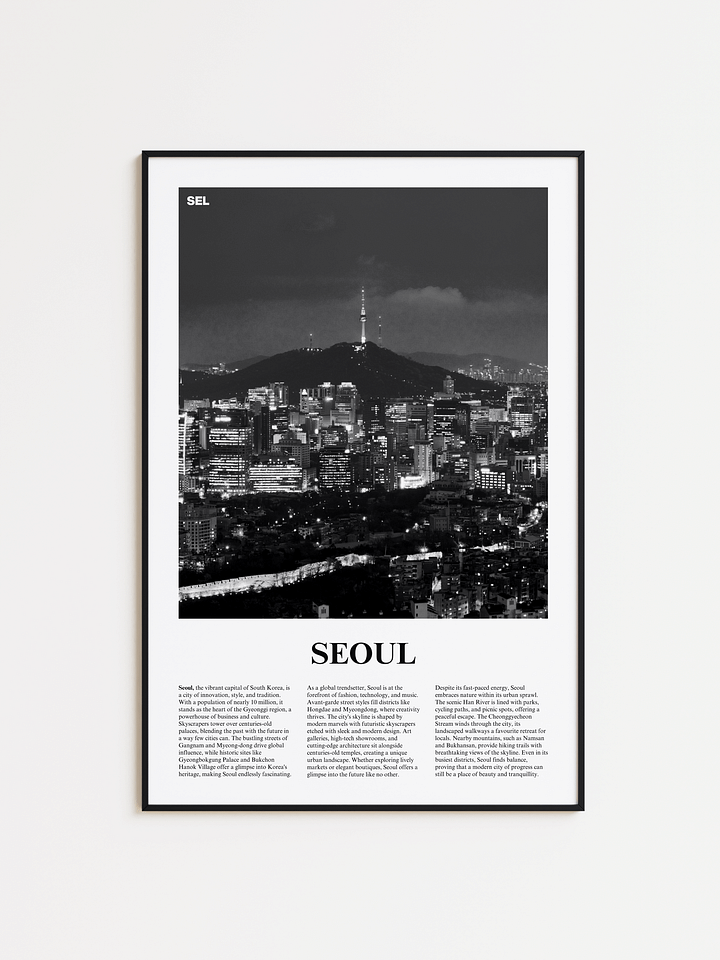 Seoul 01 Newspaper Poster product image (1)