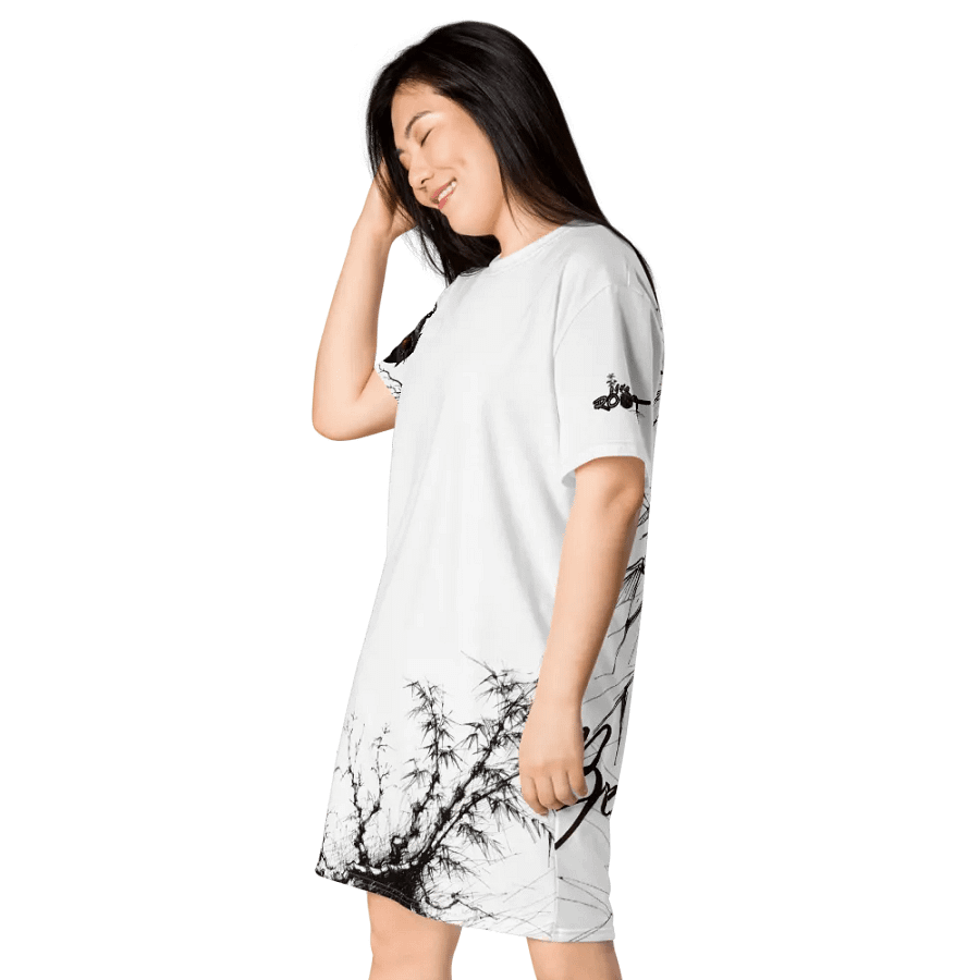 Bamboo Print T-Shirt Dress product image (7)