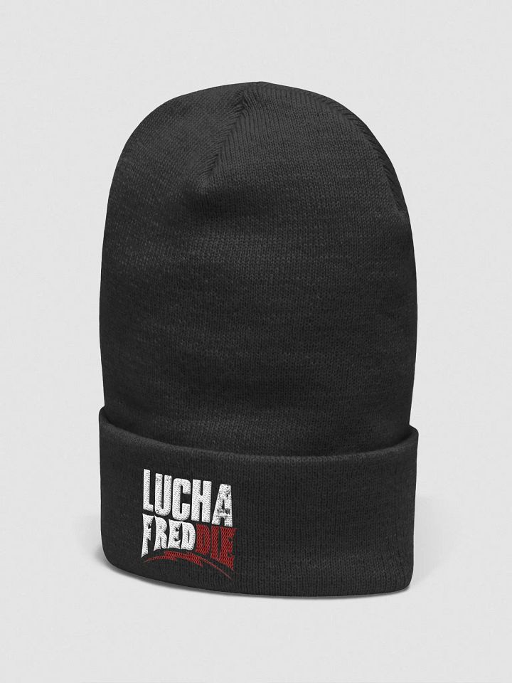 LuchaFredDIE logo beanie product image (2)