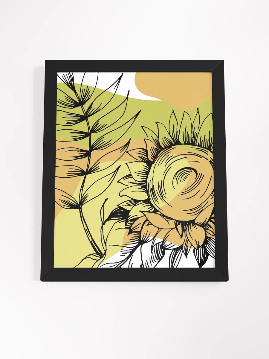 Sunflower Sketch Framed Poster product image (56)