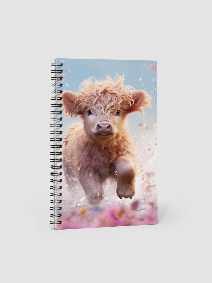 Baby Highland Cow Running Notebook product image (1)