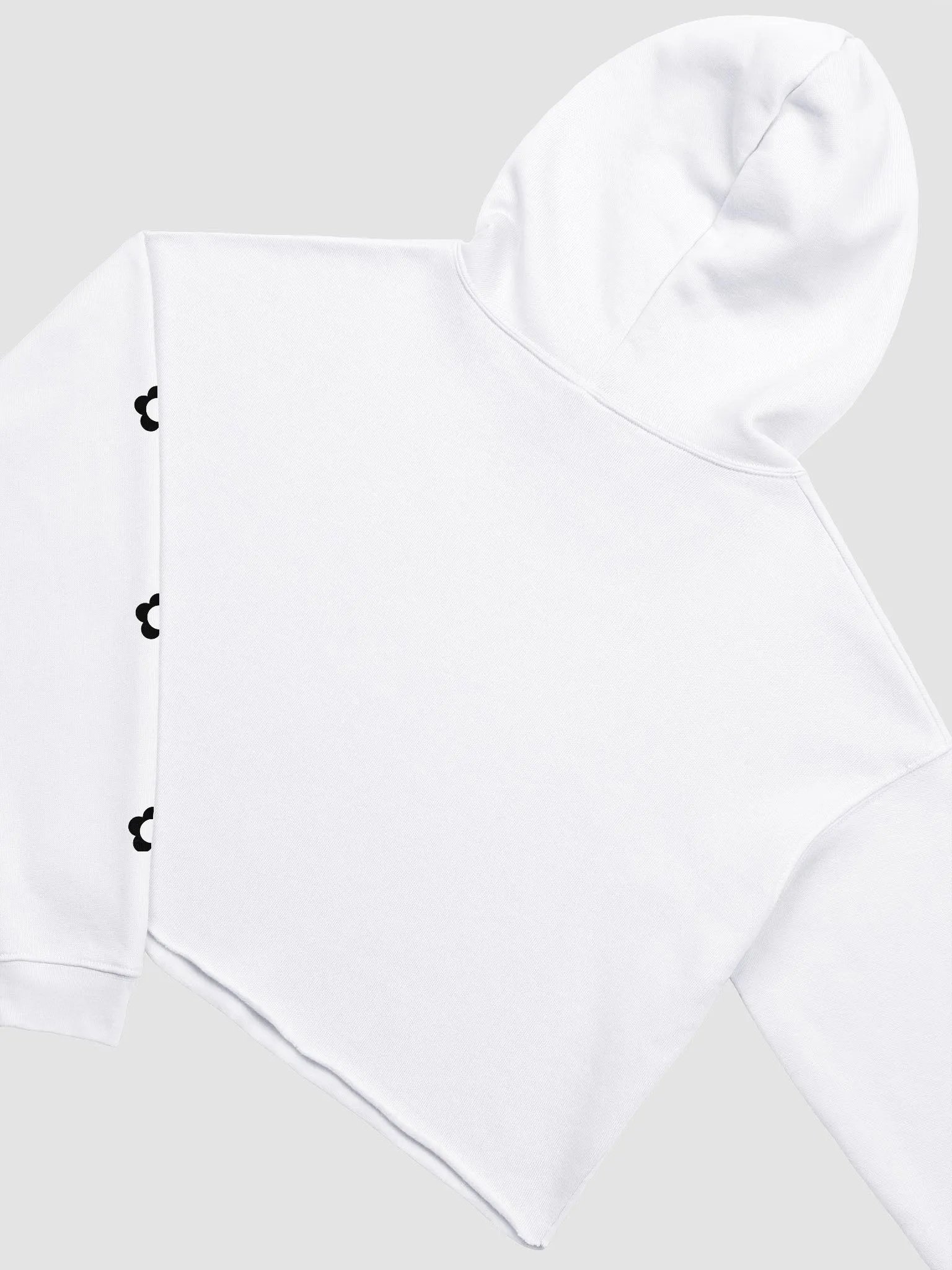 corner crew crop hoodie inverted product image (4)