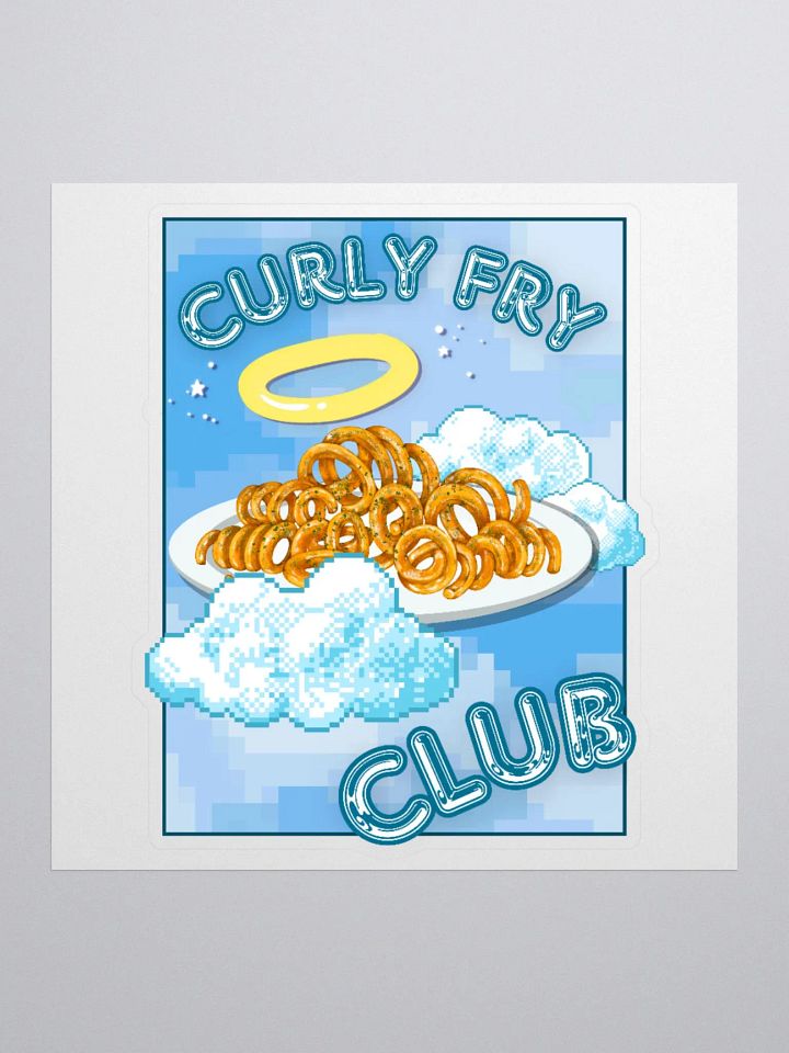 CURLY FRY CLUB kiss-cut sticker product image (1)