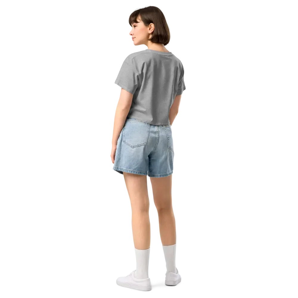 Whiskered Cat Mom Crop Top product image (12)