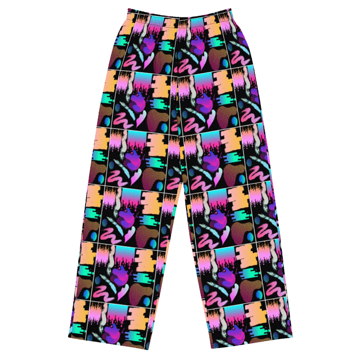 90's Pattern Unisex Wide Leg Pants | 90's Pattern Pants | 1990s Pattern product image (1)