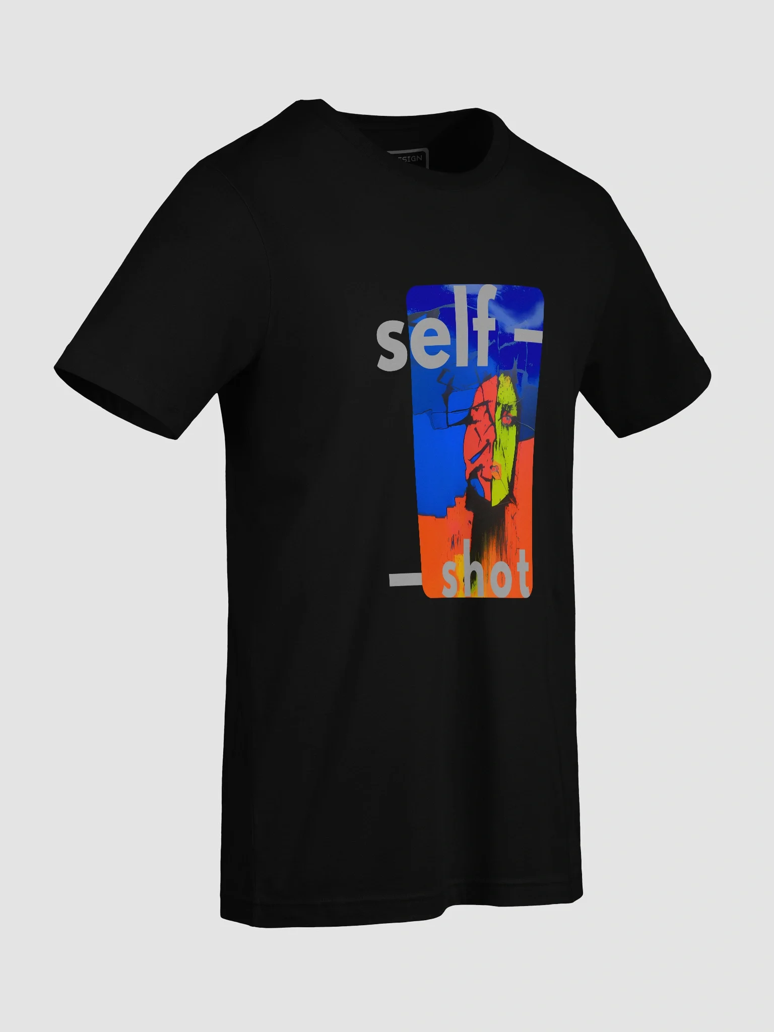 Vibrant Self-Shot Abstract T-Shirt - Abstract Face product image (9)