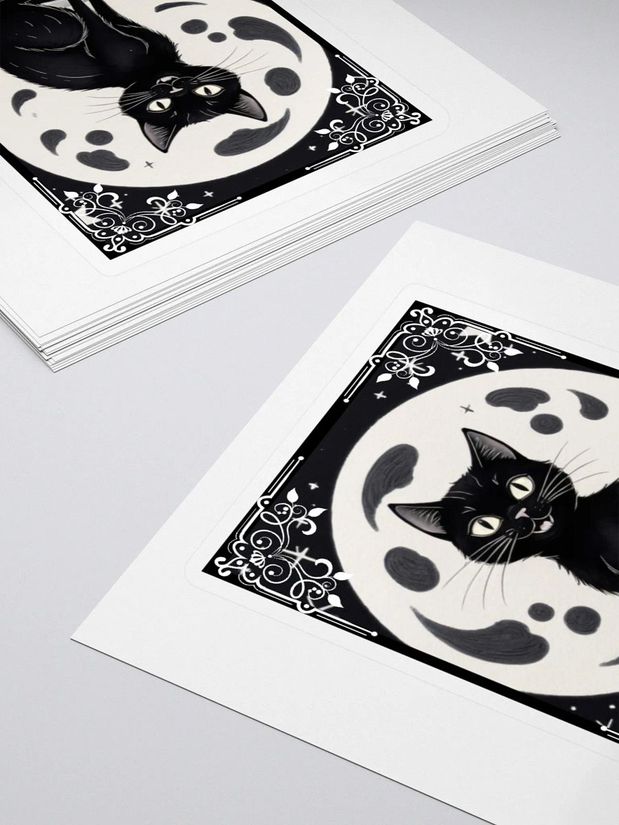 Moonlit Feline Kiss-Cut Stickers product image (4)