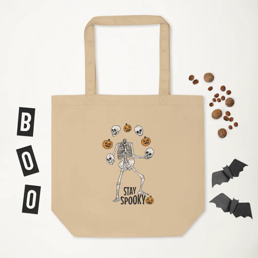 Spooky Skeleton Dance Eco Tote Bag product image (11)
