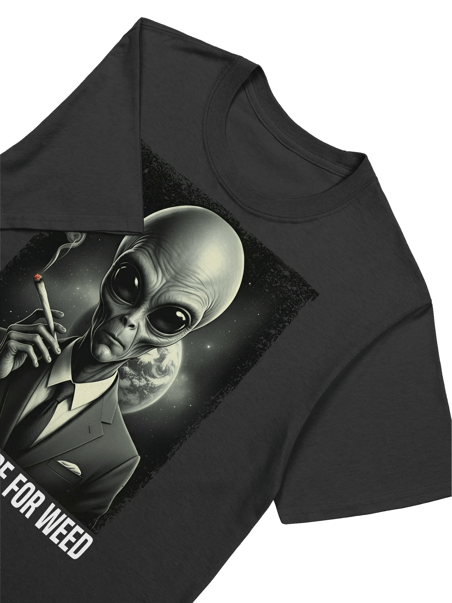 420 Weed - Alien - Just Here for the Weed T-Shirt product image (21)