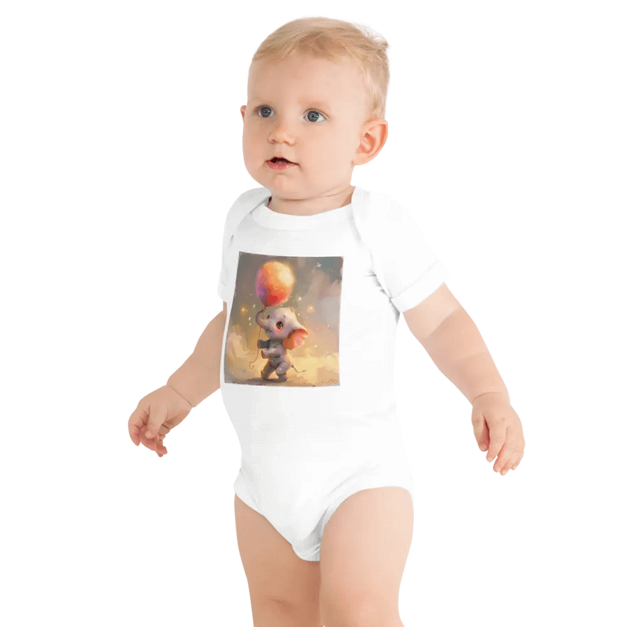 Whimsical Elephant Dreams Baby Onesie product image (11)