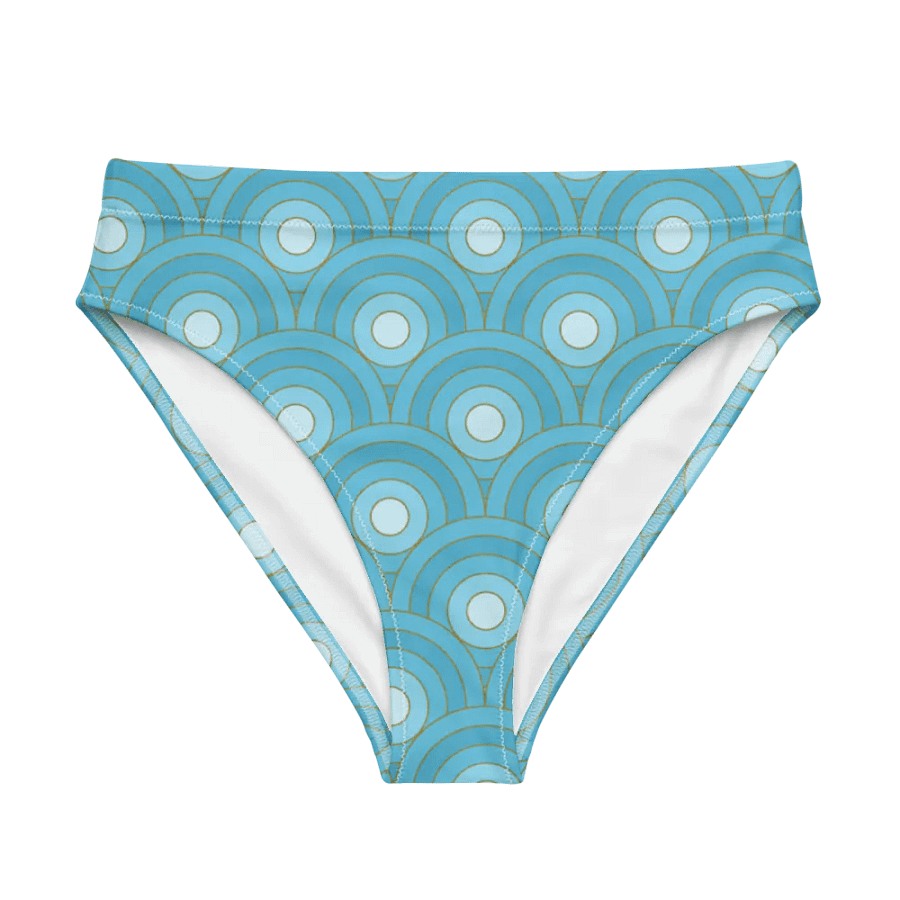 Beautiful Retro Bullseye Pattern High Waisted Bikini Bottom product image (6)