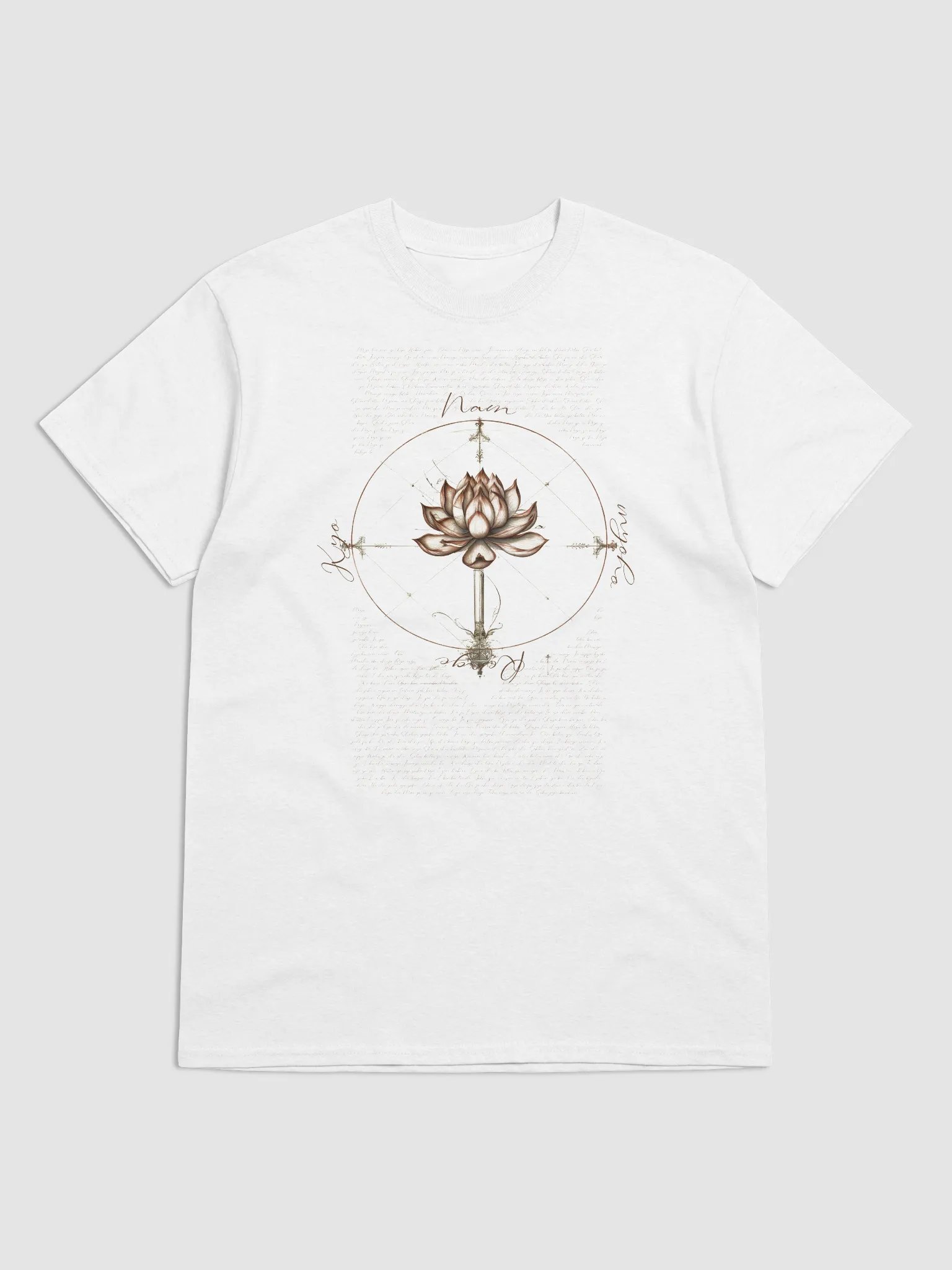 Nam Myoho Renge Kyo: Lotus da Vinci Heavyweight T-Shirt product image (5)