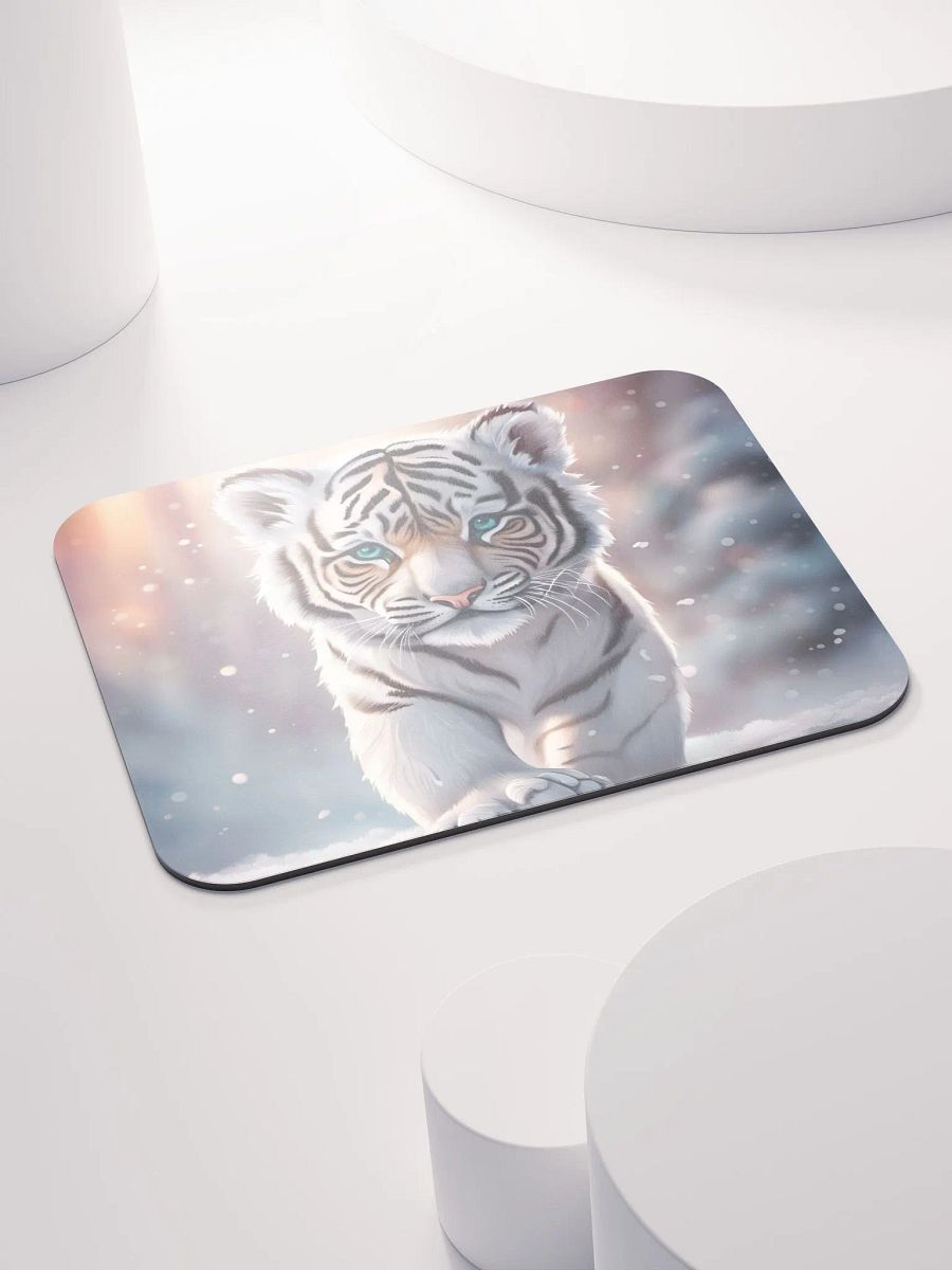 White Tiger Mouse Pad product image (4)