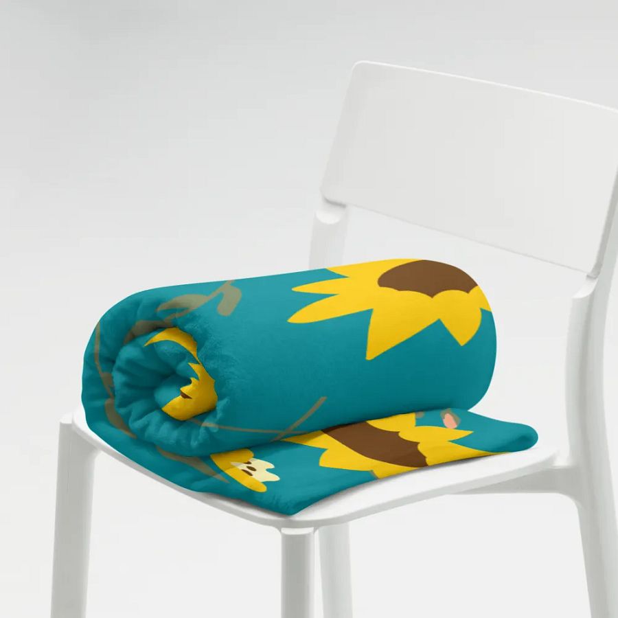 Colorful Floral Throw Blanket product image (9)