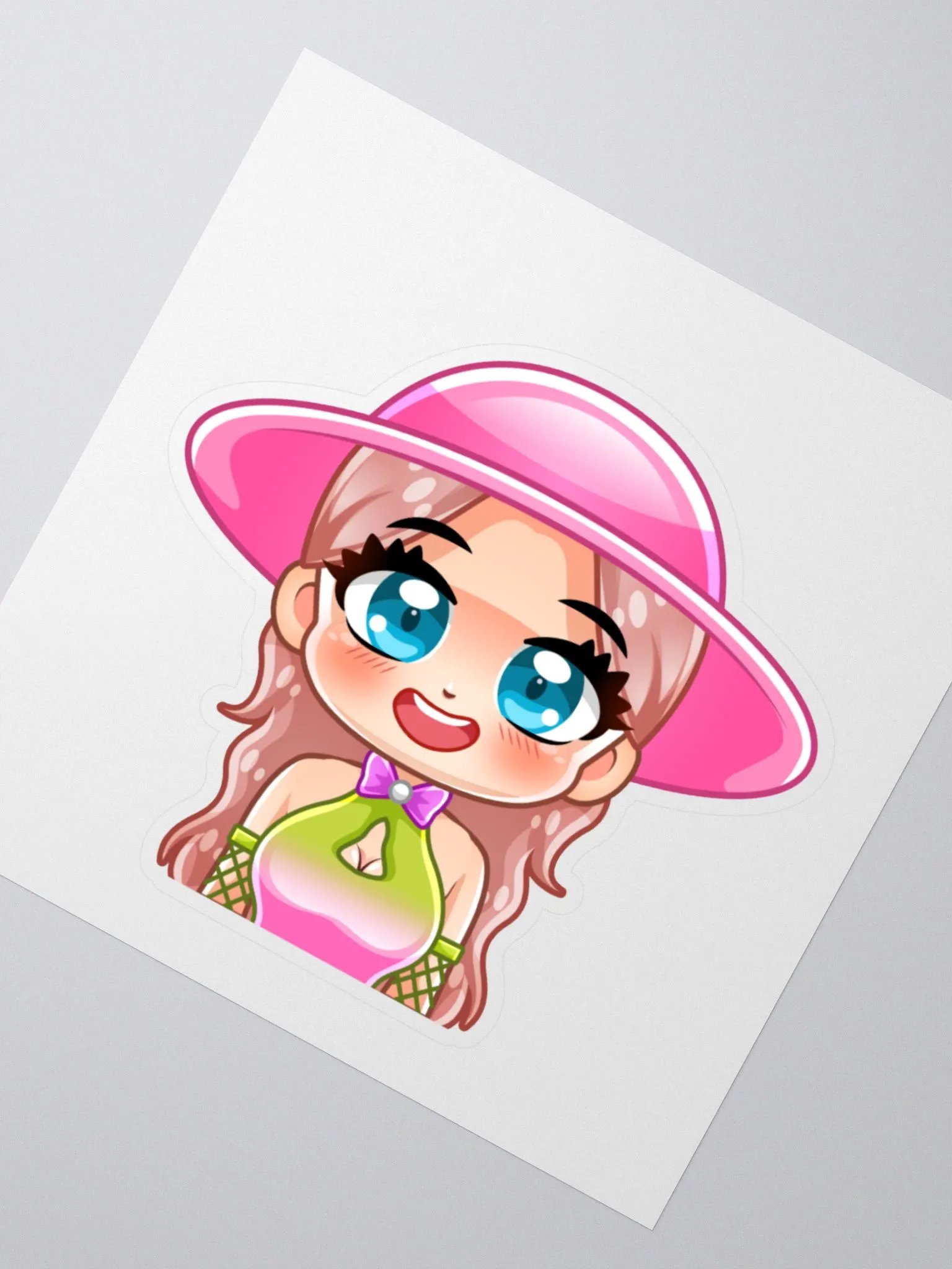 Alyssa_Plays04 (Smiling mouth open) Png-tuber sticker product image (5)