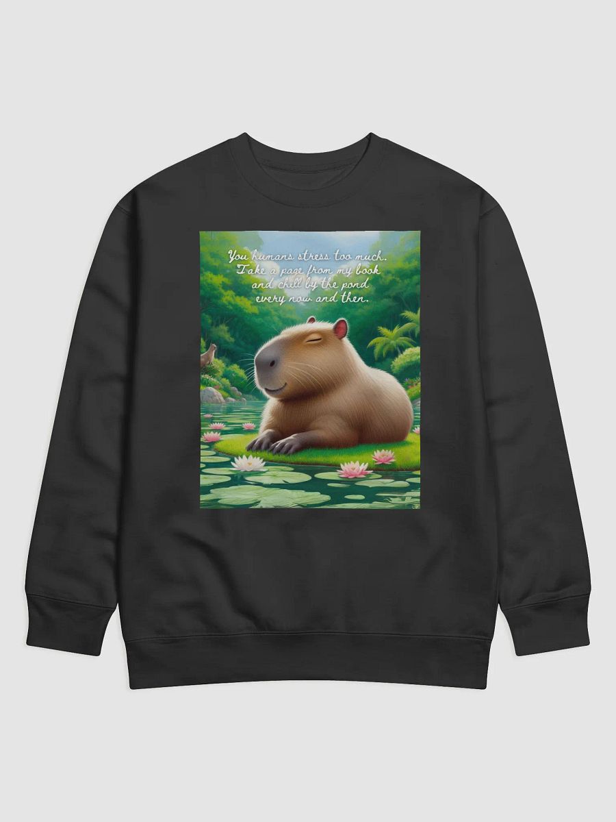 Capybara's Peaceful Advice Premium Sweatshirt product image (1)