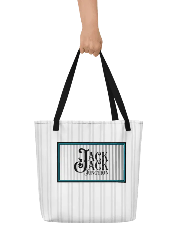 Pawsome Stripes Junction Label Tote Bag product image (1)