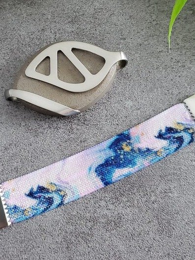 Blue Marble Elastic Bracelet | Handmade Accessory for Bellabeat Leaf Urban & Ivy product image (2)