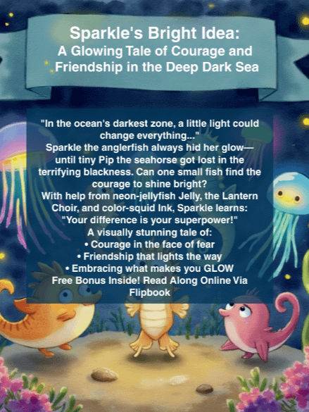 Sparkle's Bright Idea: A Glowing Tale of Courage and Friendship in the Deep Dark Sea product image (2)
