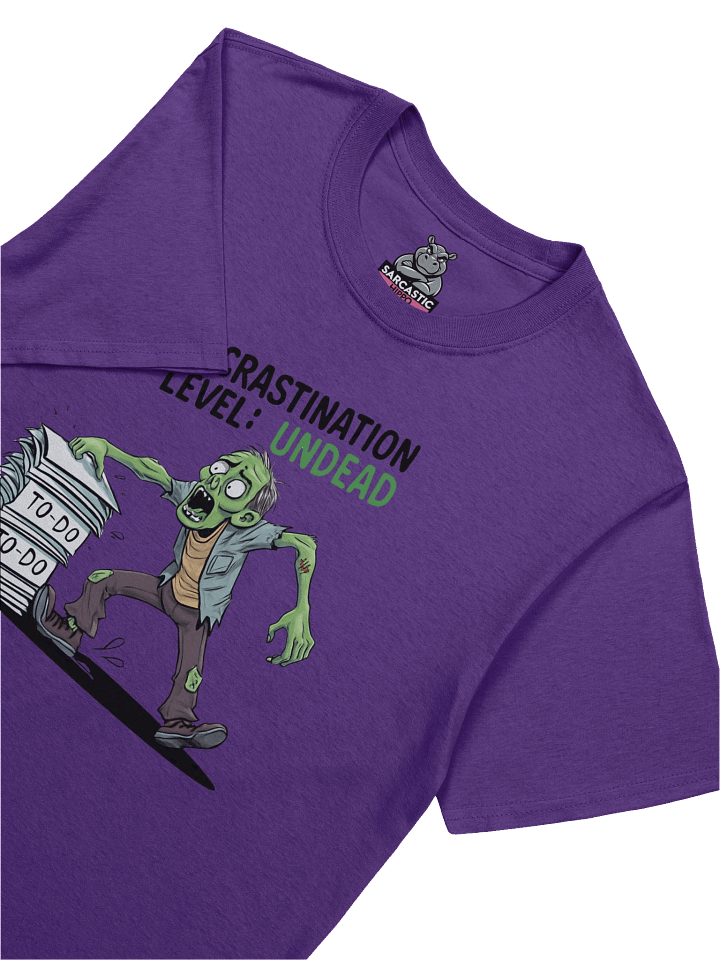 "Procrastination Level: Undead" Halloween - Zombie T-Shirt – Funny To-Do List Graphic Tee for Chronic Procrastinators product image (1)