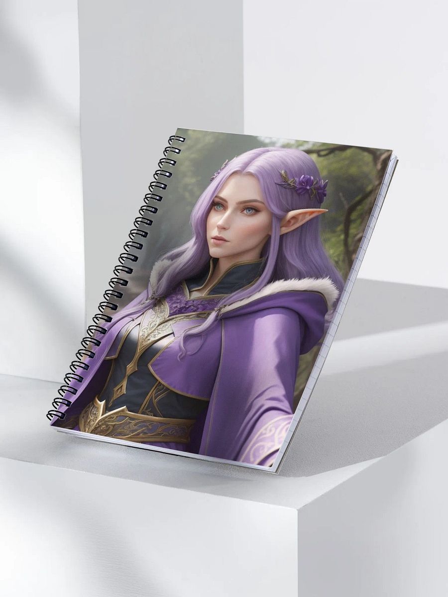 Fae Woman in Purple Spiral Notebook product image (3)