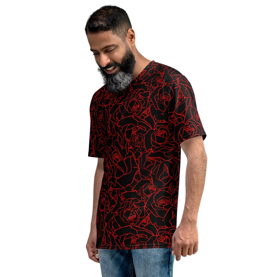 Loads of Roses · black-red crew neck t-shirt product image (30)