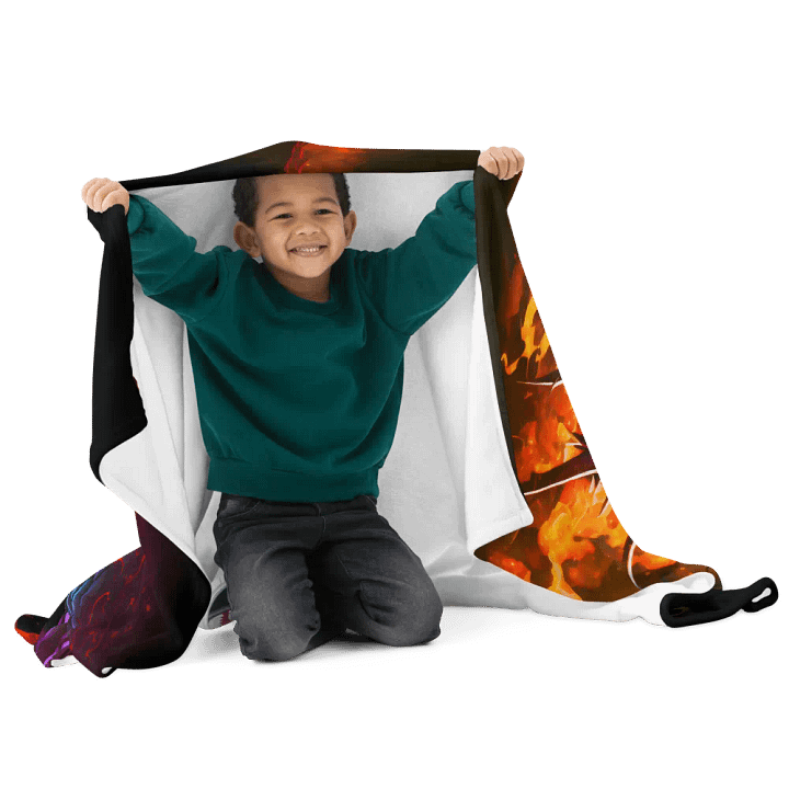 Fiery Dragon Head for Dragon Lovers Kids Boys Girls Dragon Gift Throw Blanket product image (2)