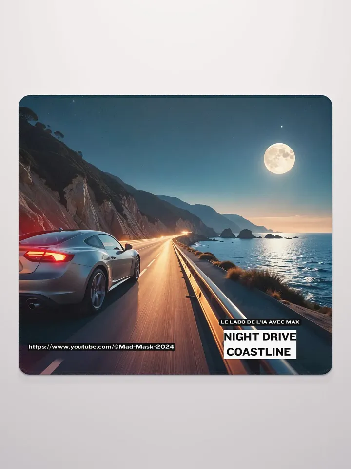 Mouse Pad Gaming Night Drive Coastline product image (2)