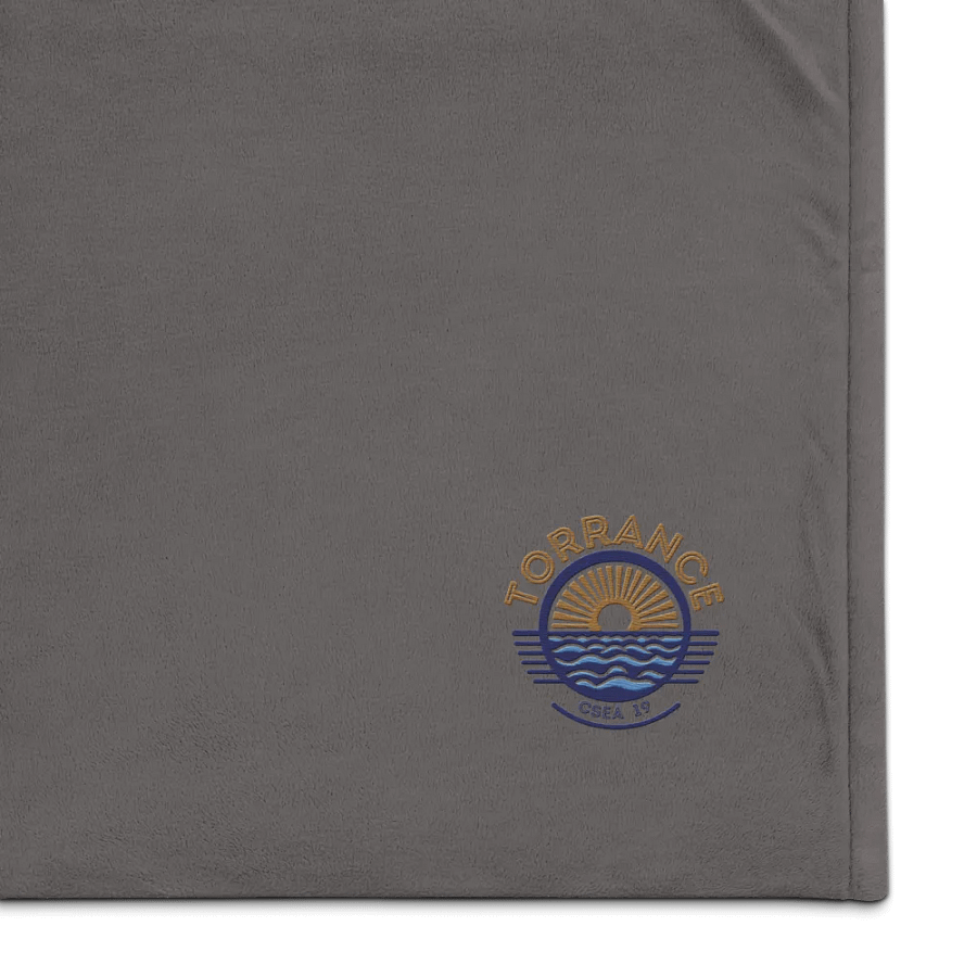 TUSD/CSEA Sun & Waves Embroidered Sherpa Blanket product image (7)