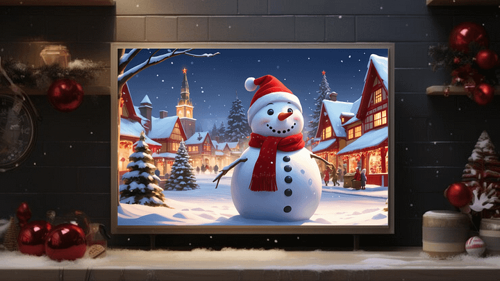 The Snowman’s Festive Wonderland Christmas in the Village - Frame TV III product image (2)