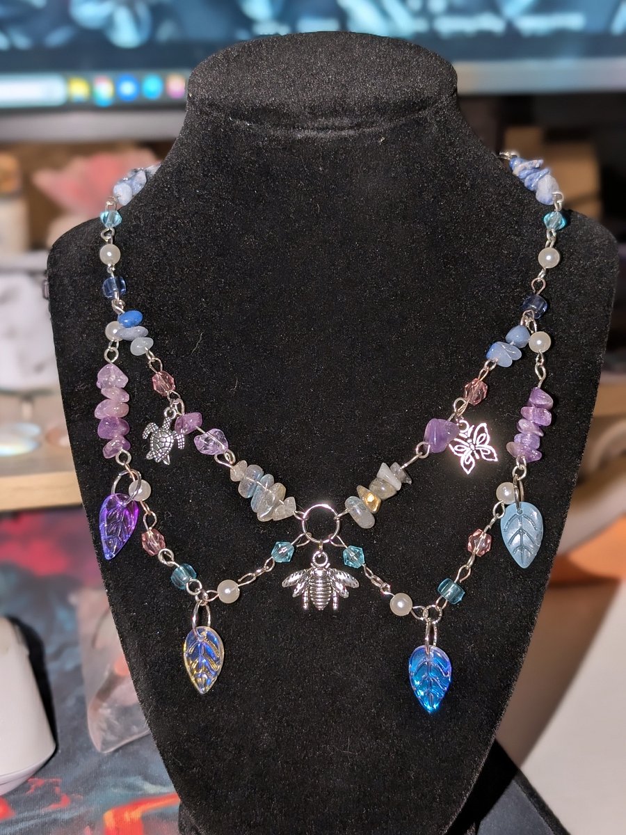 Blue And Purple Mystical Necklace! product image (1)