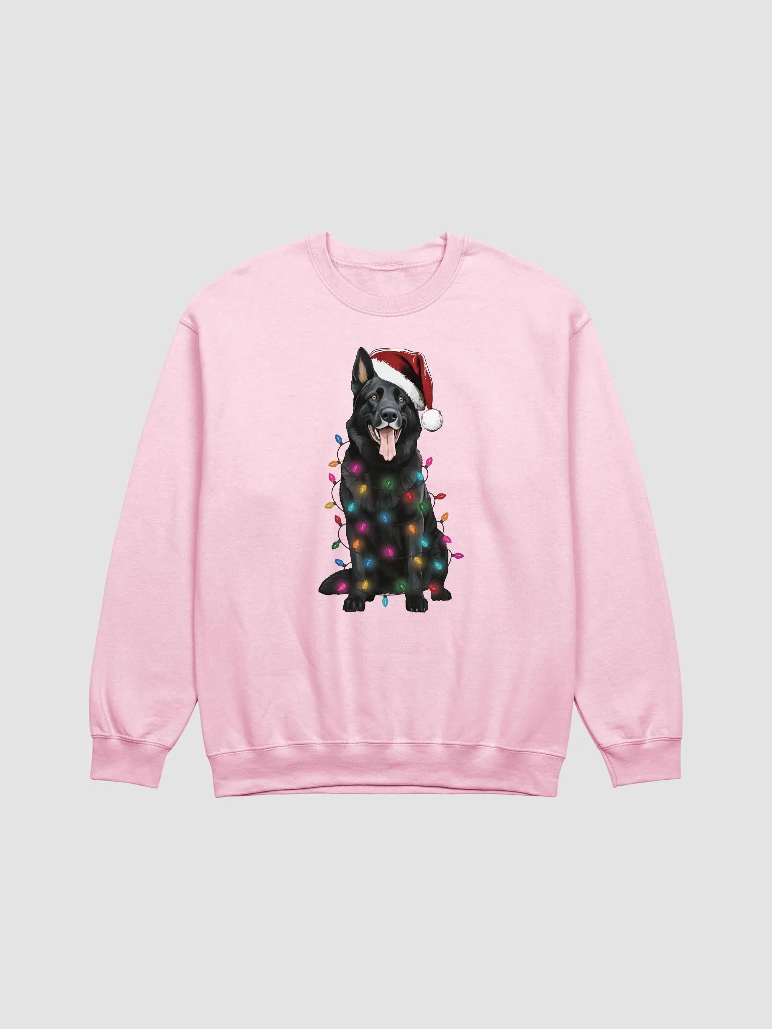 Funny German Shepherd(Black) Christmas Sweatshirt for GSD Paw-rents product image (13)