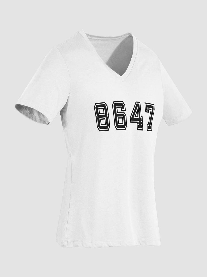 8647 College Relaxed V-Neck T-Shirt B product image (6)