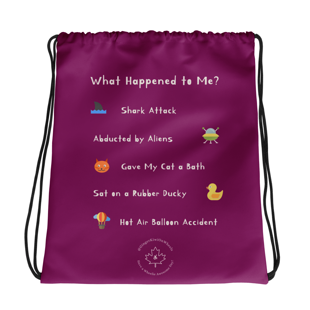 WHAT HAPPENED TO ME ? (2025 Edition): String Backpack, TiLite Ultraviolet Purple product image (1)