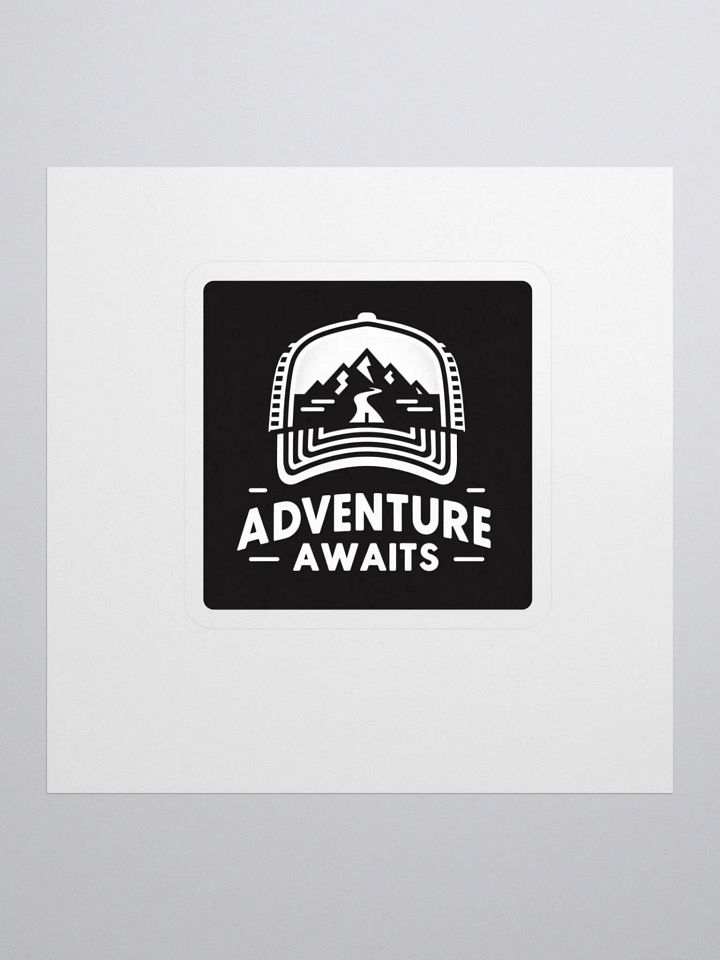 Adventure Awaits Trucker Hat Kiss Cut Stickers product image (1)