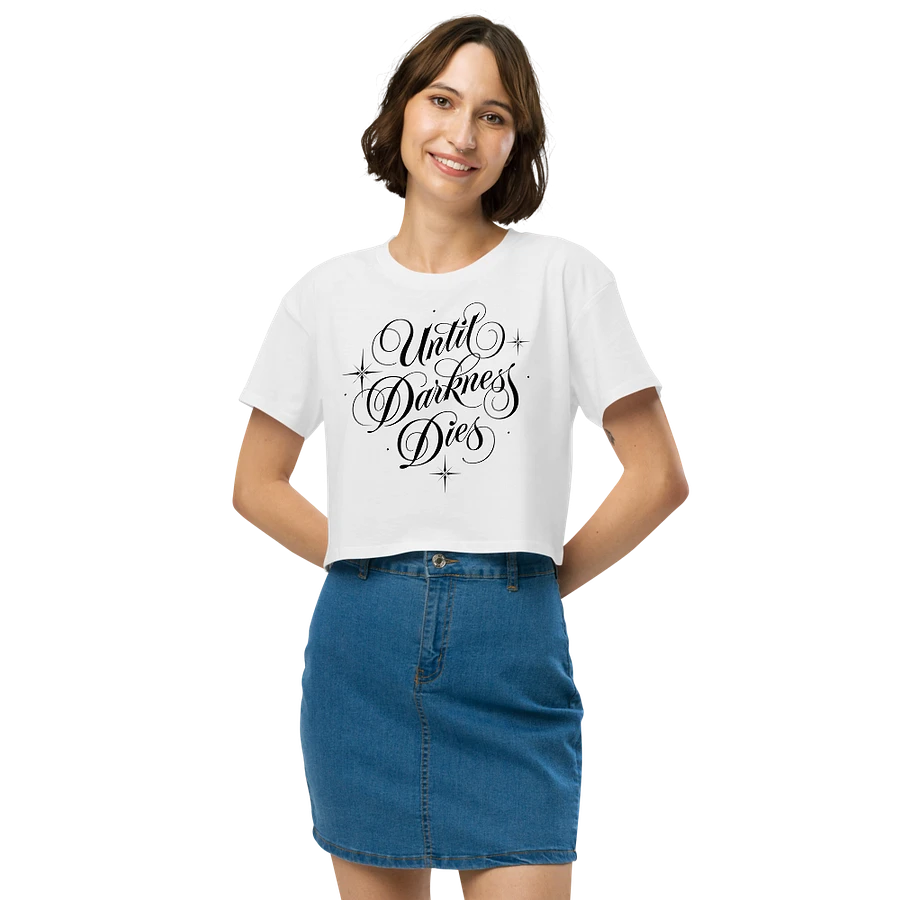 Until Darkness Dies (simple design) Women's Premium Crop Top product image (114)