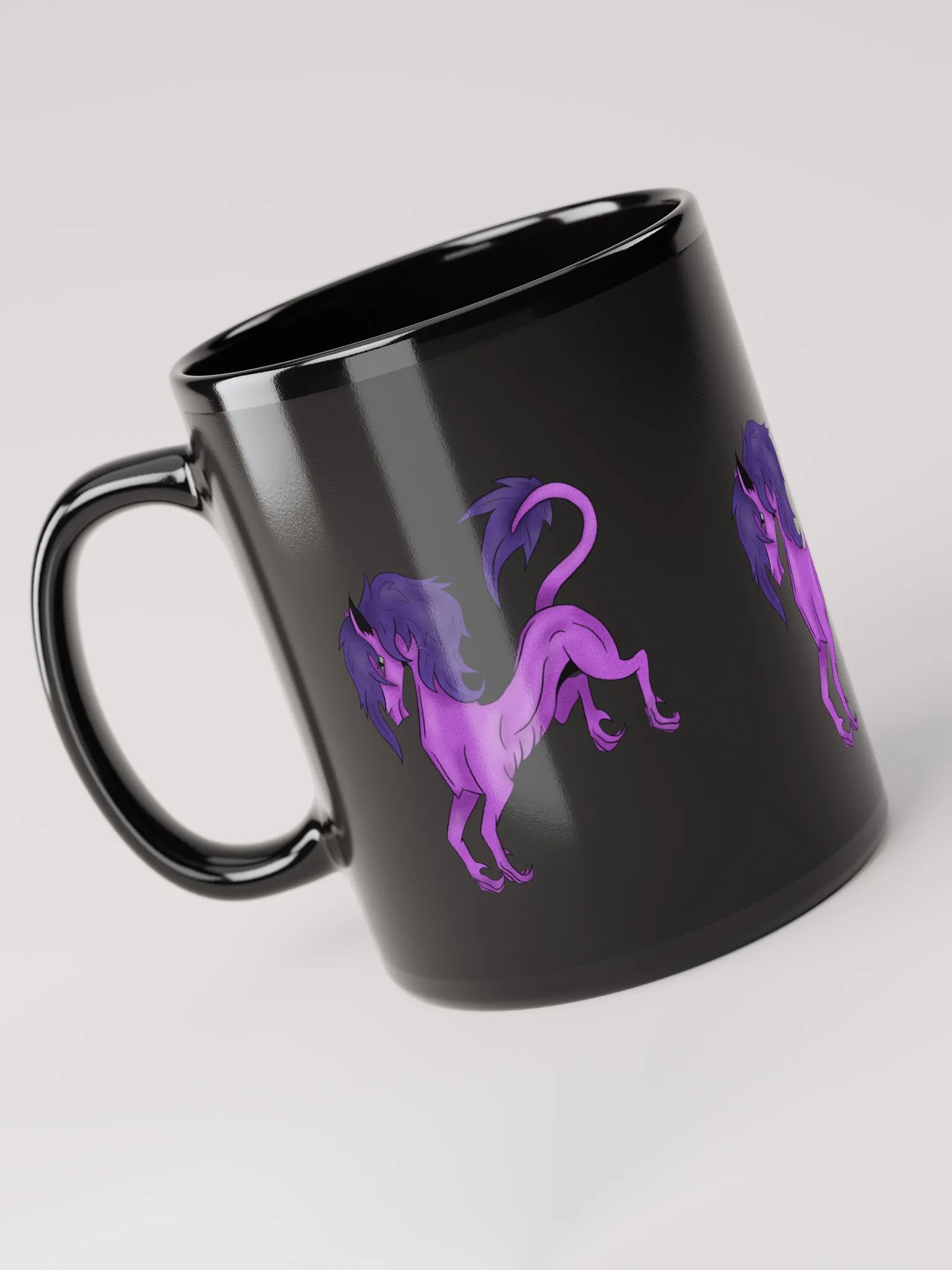 IDK Horse (Glossy Black Mugs) product image (5)
